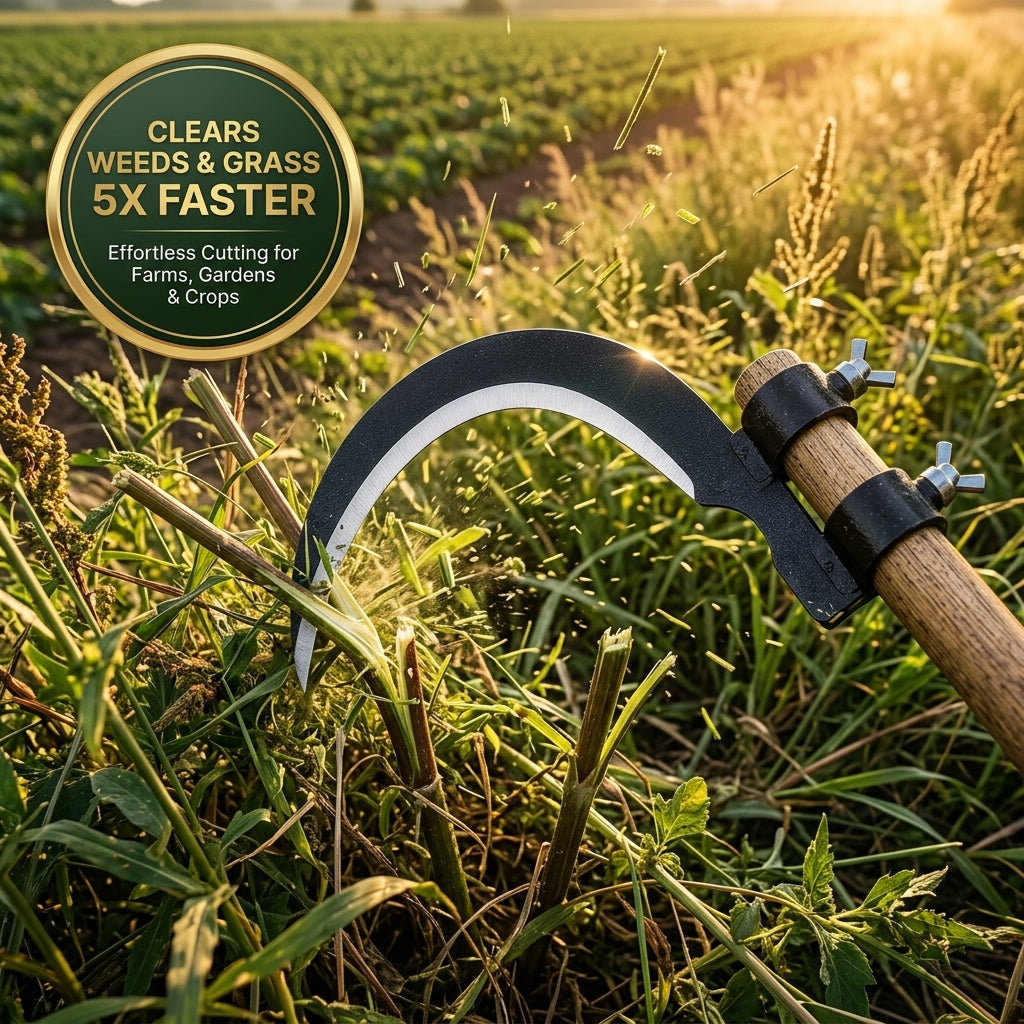 Razor-Sharp Slicing Clears Weeds and Grass 5X Faster