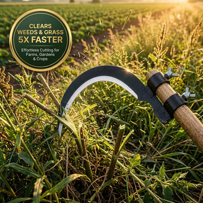 Razor-Sharp Slicing Clears Weeds and Grass 5X Faster